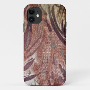 Capa Para iPhone 11 Abstrato Brown Floral Design 2