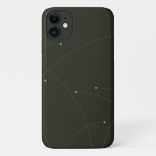 Capa Para iPhone 11 abstrato da natureza verde, simples, elegante, mod