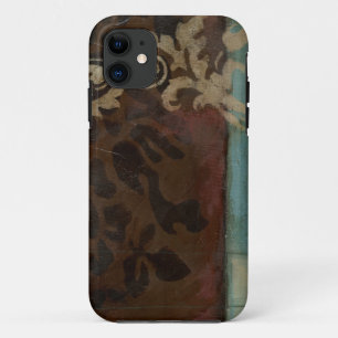 Capa Para iPhone 11 Abstrato Damask Tapeçaria por Jennifer Goldberger