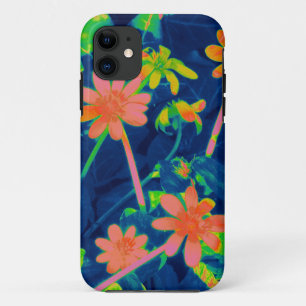 Capa Para iPhone 11 Abstrato das flores selvagens