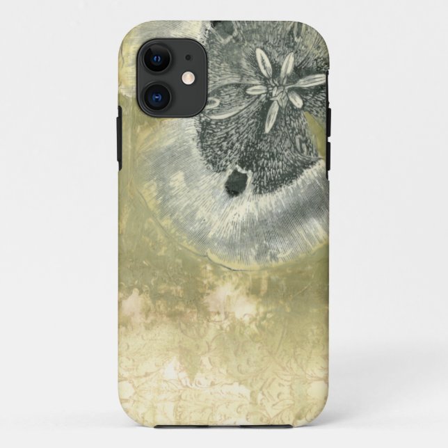 Capa Para iPhone 11 Abstrato de cabeça de Flor com Textura Plana (Verso)