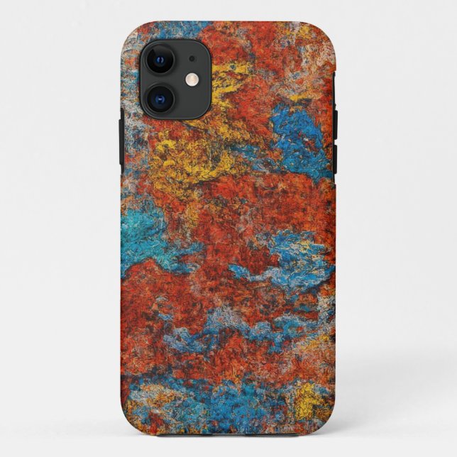 Capa Para iPhone 11 Abstrato Elemental Art Mobile Case (Verso)