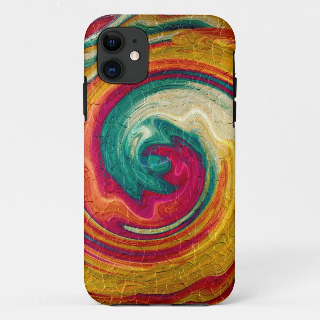 Capa Para iPhone 11 Abstrato espiral Art 2° (Verso)