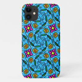 Capa Para iPhone 11 Abstrato Floral iPhone 11 Case