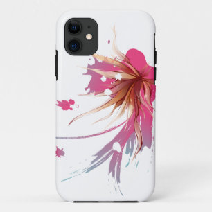 Capa Para iPhone 11 Abstrato Hibiscus Flower