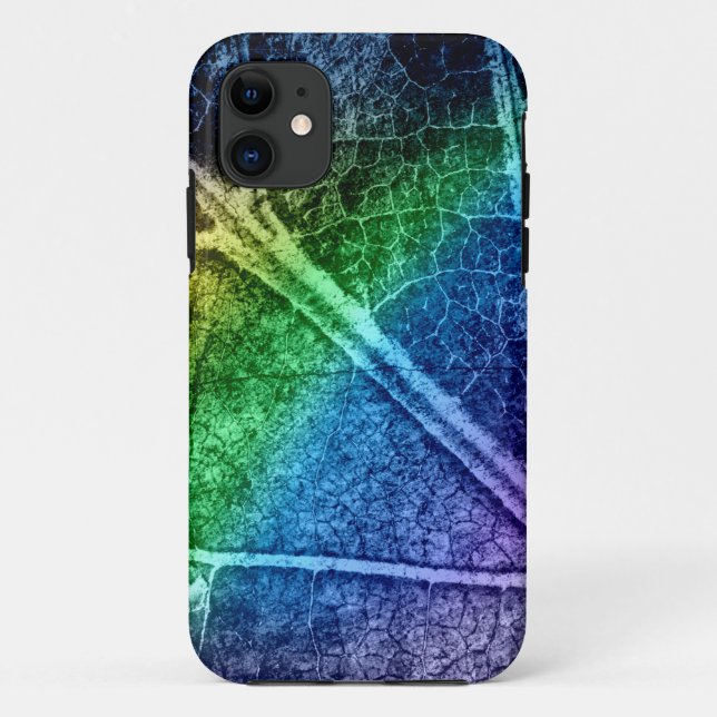 Capa Para iPhone 11 Abstrato Modern Leaf Pastel nº 2 (Verso)