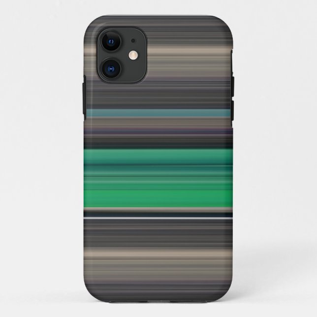Capa Para iPhone 11 Abstrato nº 1: Verde e cinza (Verso)