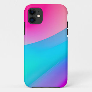 Capa Para iPhone 11 Abstrato pastel cor-de-água rosa-azul