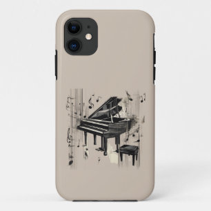 Capa Para iPhone 11 Abstrato Piano Art