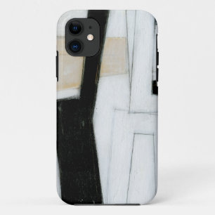 Capa Para iPhone 11 Abstrato, pintura a preto e branco