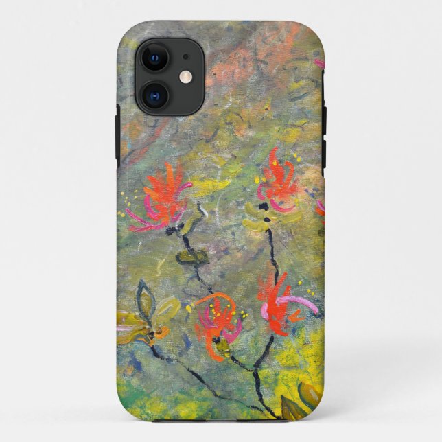 Capa Para iPhone 11 Abstrato Poppies (Verso)