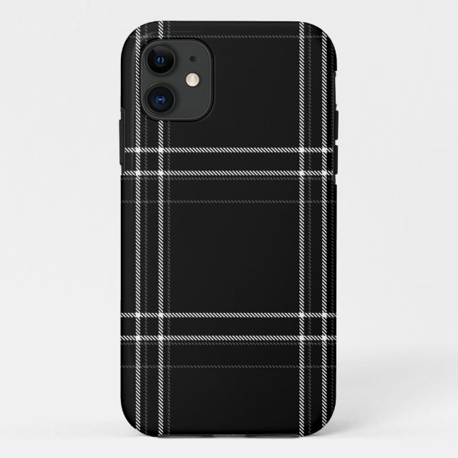 Capa Para iPhone 11 Abstrato Preto e Branco (Verso)