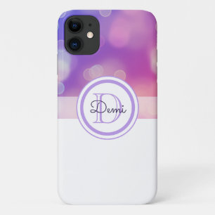 Capa Para iPhone 11 Abstrato Roxo Roxo Girly