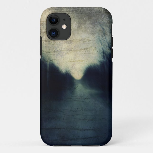 Capa Para iPhone 11 Abstrato Textured da noite (Verso)