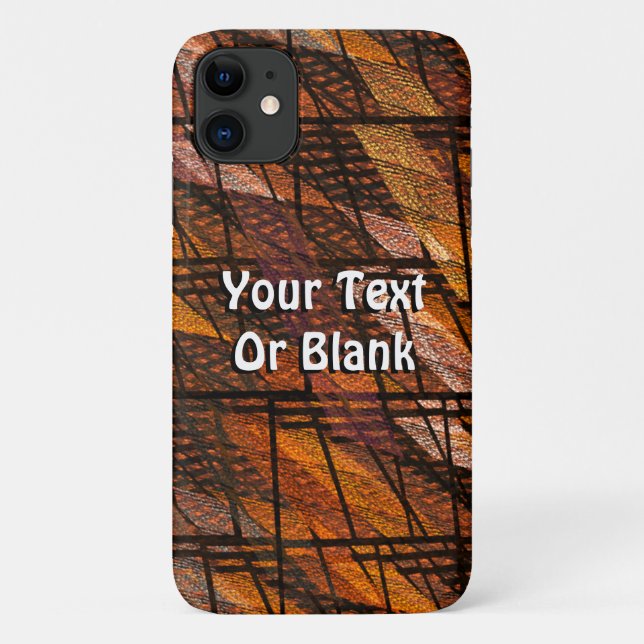 Capa Para iPhone 11 Abstrato Weave Número 1 (Verso)