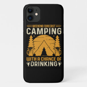 Capa Para iPhone 11 Acampamento e bebida
