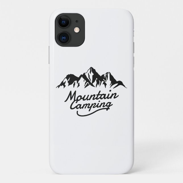 Capa Para iPhone 11 Acampamento na Montanha (Verso)