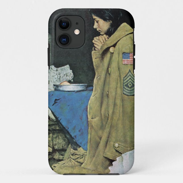 Capa Para iPhone 11 Acção de graças do refugiado (Verso)