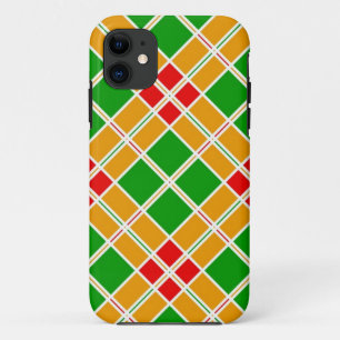 Capa Para iPhone 11 Acessório de padrão verde-amarelo-claro-claro-clar