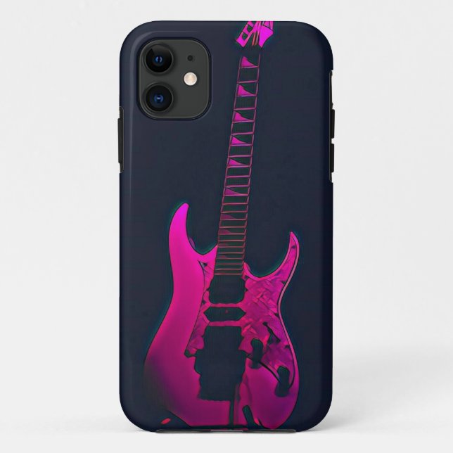 Capa Para iPhone 11 Acoustic guitar player gift (Verso)