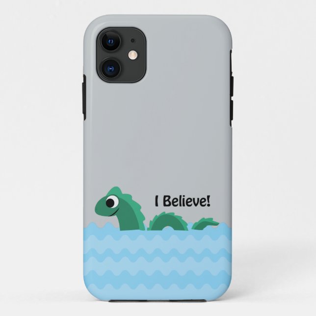 Capa Para iPhone 11 Acredito que Champ o Monstro do Lago Champlain (Verso)