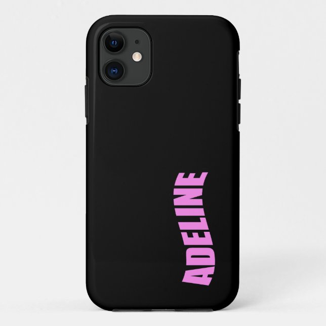 Capa Para iPhone 11 Adeline nome próprio (Verso)