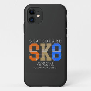 Capa Para iPhone 11 Adicionar Nome Alterar Texto SK8 Skateboard