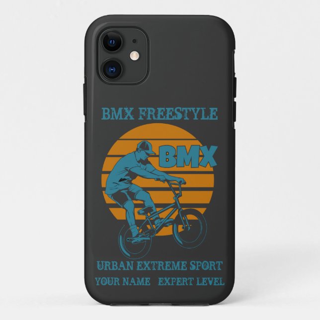 Capa Para iPhone 11 Adicionar Nome Alterar Todo Texto BMX Estilo Livre (Verso)