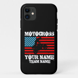 Capa Para iPhone 11 Adicionar nome do grupo etc. MOTOCROSS Rider Indic