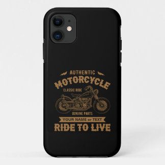 Capa Para iPhone 11 Adicionar Texto de Nome, Autêntico Passo Clássico