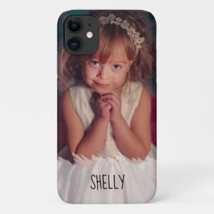 Capa Para iPhone 11 Adicione seu nome e foto simples