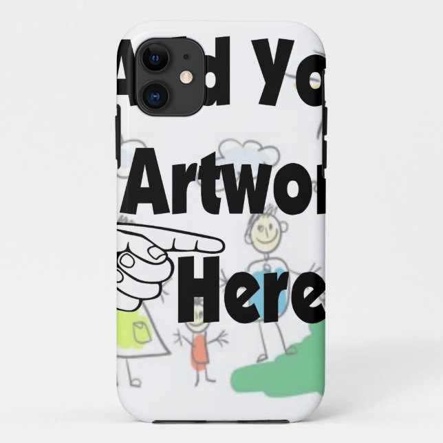 Capa Para iPhone 11 Adicione seu próprio Trabalho de arte ou Trabalho  (Verso)