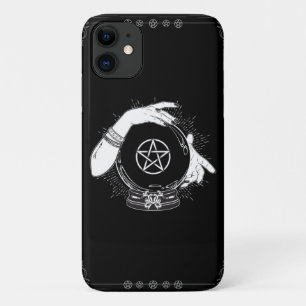 Capa Para iPhone 11 Adivinhador Místico Negro Bola de Cristal Mística