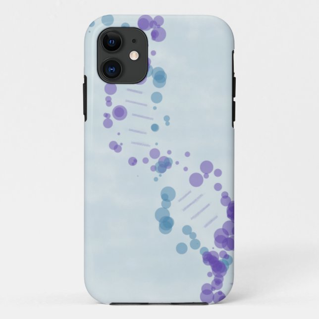Capa Para iPhone 11 ADN azul (Verso)