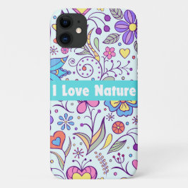 Capa Para iPhone 11 Adoro a arte da tipografia da natureza