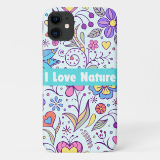 Capa Para iPhone 11 Adoro a arte da tipografia da natureza