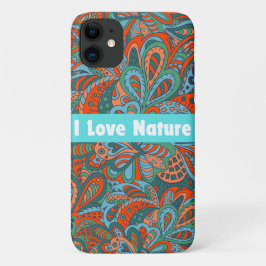 Capa Para iPhone 11 Adoro Tipografia Natureza Arte Gráfica