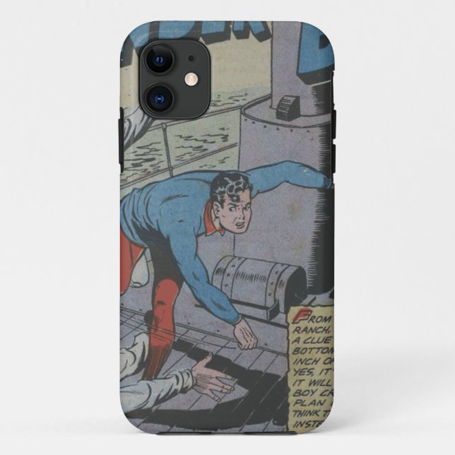 Capa Para iPhone 11 Adventure Comic de 1950 | Melhor banda desenhada c (Verso)