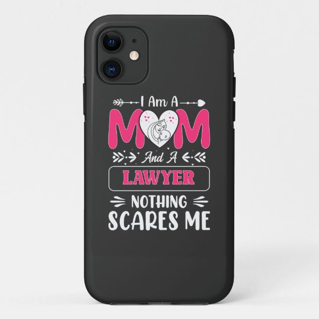 Capa Para iPhone 11 Advogado Engraçado Mãe, Advogada Mãe Engraçada (Verso)