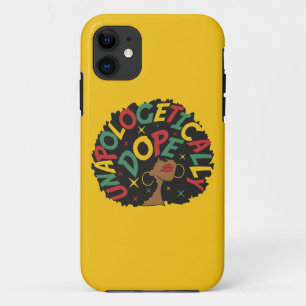 Capa Para iPhone 11 Afro-se da Garota Negra