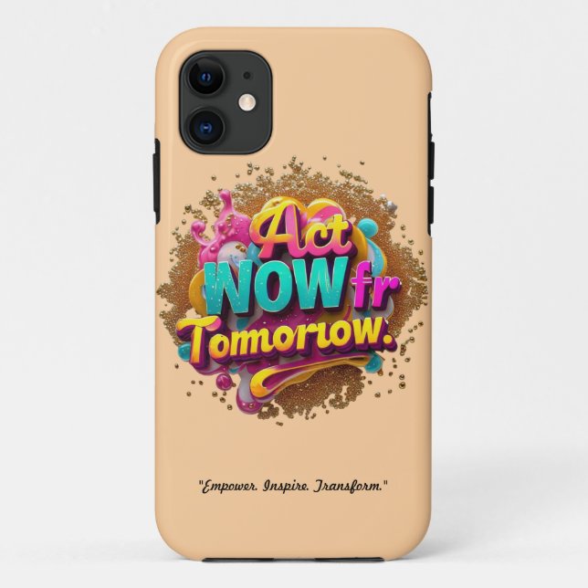 Capa Para iPhone 11 "Agarre o momento" (Verso)