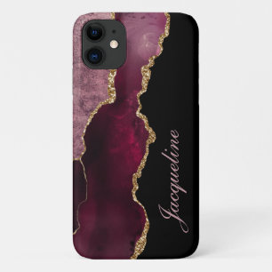 Capa Para iPhone 11 Agate Dourado da Clorideira Moderna Personalizado