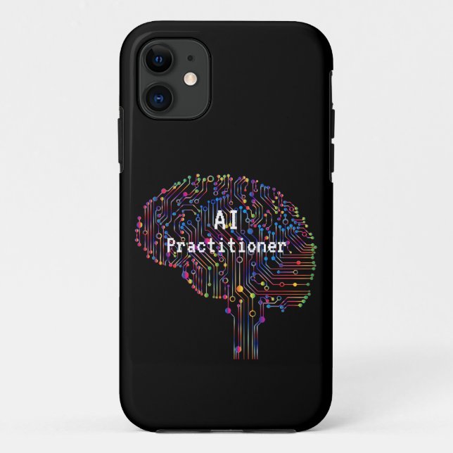 Capa Para iPhone 11 Agente de Inteligência Artificial Tech (Verso)