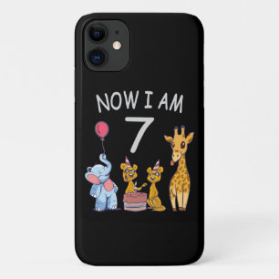 Capa Para iPhone 11 Agora tenho 7 anos de 7 de aniversário no Zoo