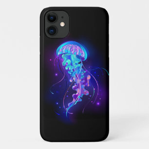 Capa Para iPhone 11 Água-viva brilhante a cores