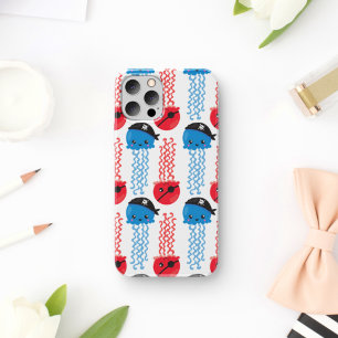 Capa Para iPhone 11 Água-viva pirata, padrão de água-viva, animais mar