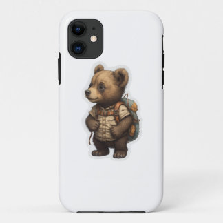 Capa Para iPhone 11 Aguardamos a mochila do Urso Bonito