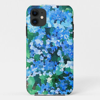 Capa Para iPhone 11 aguarela do Hydrangea do caso do iPhone 5/5s