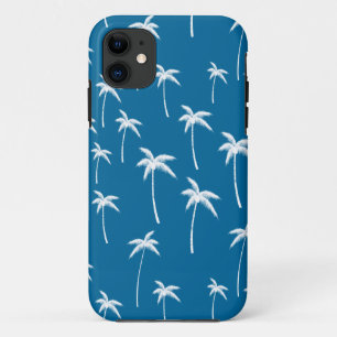 Capa Para iPhone 11 Águas profundas e palmeiras brancas