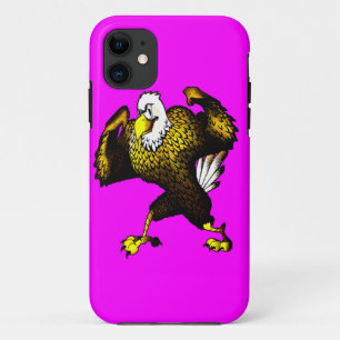 Capa Para iPhone 11 Águia de Combate à Caricatura